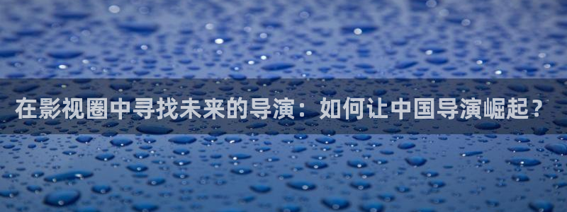 91久久嫩草影院：在影视圈中寻找未来的导演：如何让中国导演崛起？